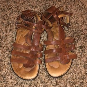 Leather Strappy Sandals